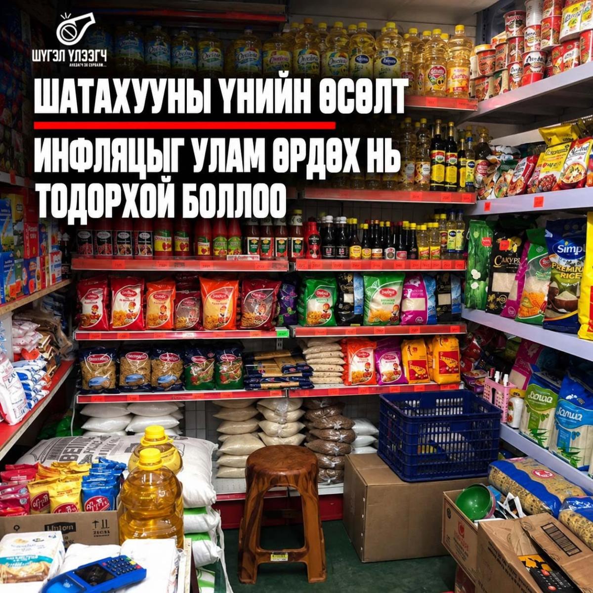 Шатахууны үнийн өсөлт инфляцыг улам өрдөх нь тодорхой боллоо