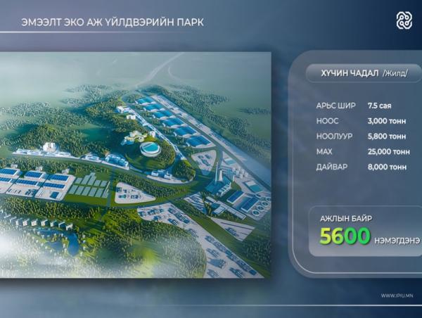 "Эмээлт" эко аж үйлдвэрийн паркийг зүүн, баруун гэсэн хоёр бүстэй байгуулна