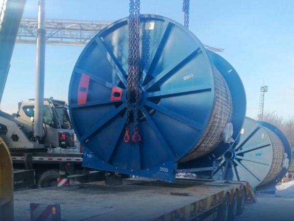 Дүүжин замын тээвэр төслийн ган татлага гаалийн талбайд буулаа