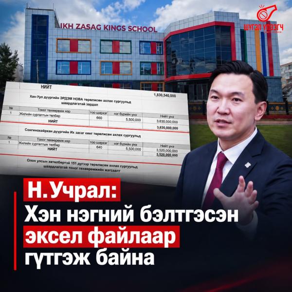 Н.Учрал: Хэн нэгний бэлтгэсэн эксел файлаар гүтгэж байна